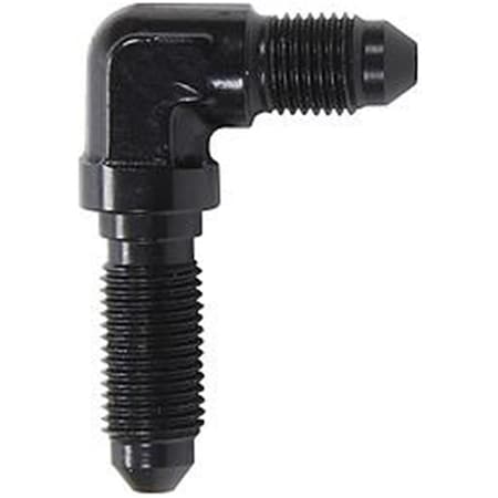 Allstar Performance 90 deg Bulkhead -3 AN Male to 3 AN Male; Black ALL50094